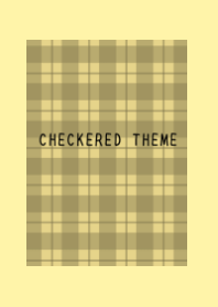 DUSTY YELLOW CHECKERED THEMEj-LIGHT YEL