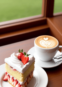 Coffee strawberry chocolate cake a5E046