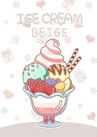 ซันเดย์/ไอศกรีม/สีเบจ