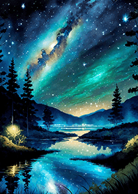 Beautiful starry night view#1423