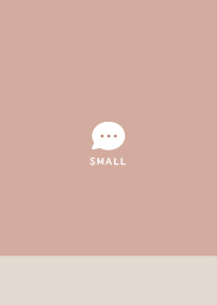 Small Button / Beige&Dull Peach Pink