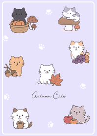 purple Autumn Cats 01_2