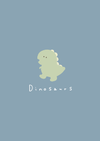 dinosaur simple blue