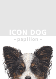 ICON DOG - Papillon - GRAY/03