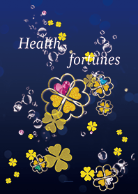 ネイビー : 健康運UP!幸運の四葉