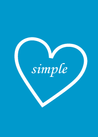 Simple heart - BLUE -