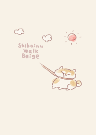 簡單的 柴犬不想回家 淺褐色的