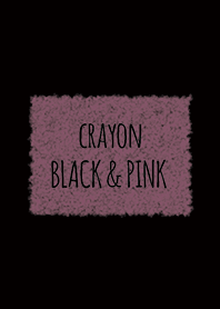 クレヨン ブラック&ピンク / スクエア