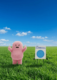 うおっ、ぎょう虫検査セロファンのコラボ