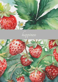 Sweet wild strawberry on white