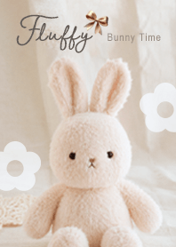 blue Natural Fluffy Bunny