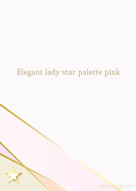 Elegant lady star palette pink