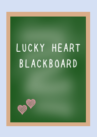 LUCKY HEART BLACKBOARD-BLUE GRAY