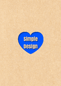 Craft Simple Design Heart Blue ver.