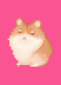 Hamster Pixel Art Theme  Pink 01