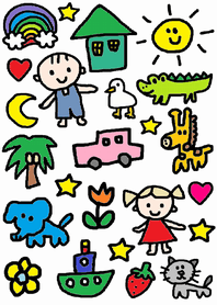 Cute children theme(white)