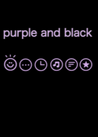 purple and black