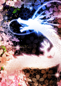 Lucky Rising Dragon and Cherry Blossom