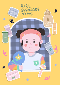 Girl Skincare Time