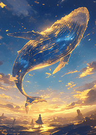 夢幻浩瀚の星空鯨魚❤️
