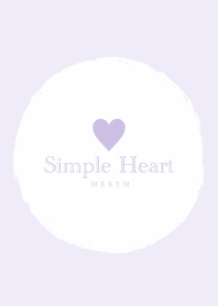 Simple Heart Purple -MEKYM-