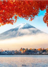 Mount Fuji beautiful autumn from Japan