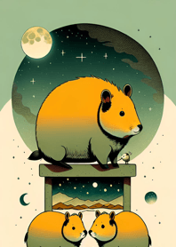 Ukiyo-e - Capybara 3c73CA