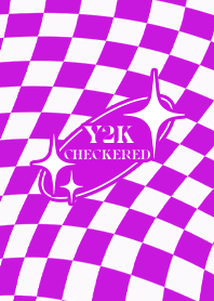 Y2K CHECKERED 03  - PURPLE 2