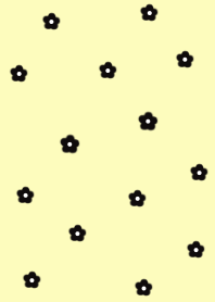 お花柄 blackyellow