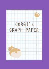 CORGI's GRAPH PAPER-PURPLE-YELLOWj