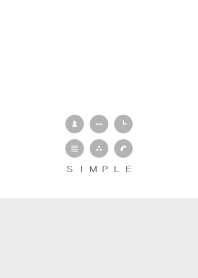 SIMPLE(white gray)V.250b