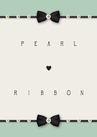 Pearl ribbon - mint green -