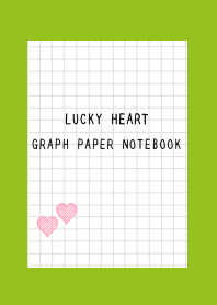 LUCKY HEART GRAPH PAPER-LEAF GREEN