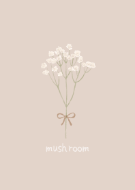 watercolor Gypsophila flower mush