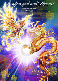 Dragon god and Phoenix