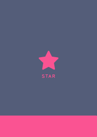 Lucky Star / Antique Navy&Vivid Pink