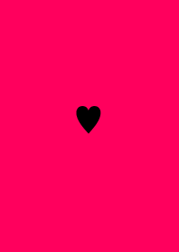 A vivid pink and black heart.