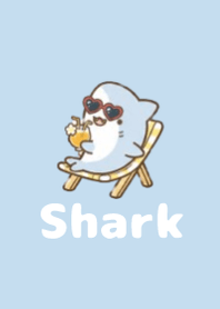Fluffy Shark Summer 2 B/W 04