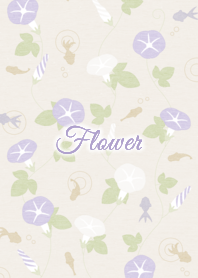 ดอกไม้ 011 ผักบุ้ง/สีม่วง/สีขาว/สีน้ำตาล