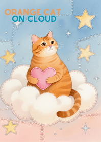 Orange Cat on Cloud