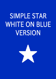 SIMPLE STAR WHITE ON BLUE VERSION