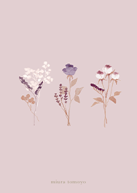 simple 秋めく薔薇ブーケ