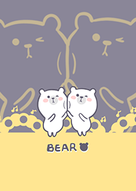 Dancing bear-gray purple (Yel5)