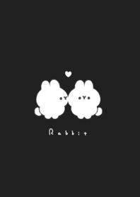 なかよしうさぎ。黒