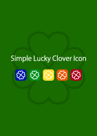 Simple Lucky Clover Icon