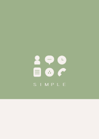シンプル（beige green))V.187