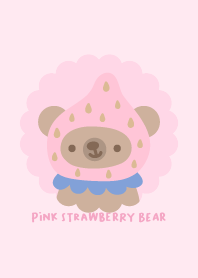 Pink Strawberry Bear