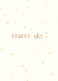 starry sky (yellowbeige)