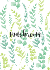watercolor Botanical flower mush