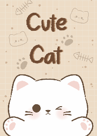 แมวน่ารัก สีน้ำตาล